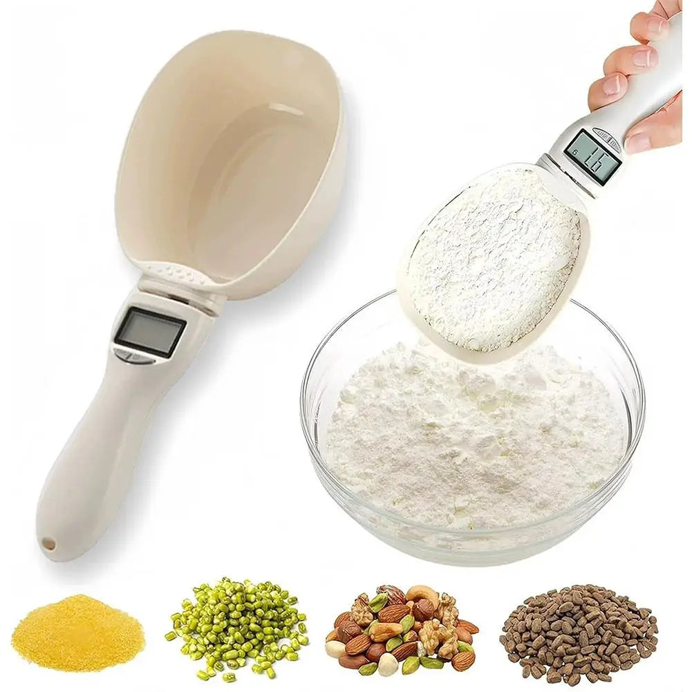 Precision Digital Measuring Spoon Scale (800g/0.1g) – Adjustable Units, LCD Display, Detachable Scoop for Baking, Coffee & Spices